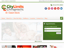 Tablet Screenshot of citylimitschiropractic.com